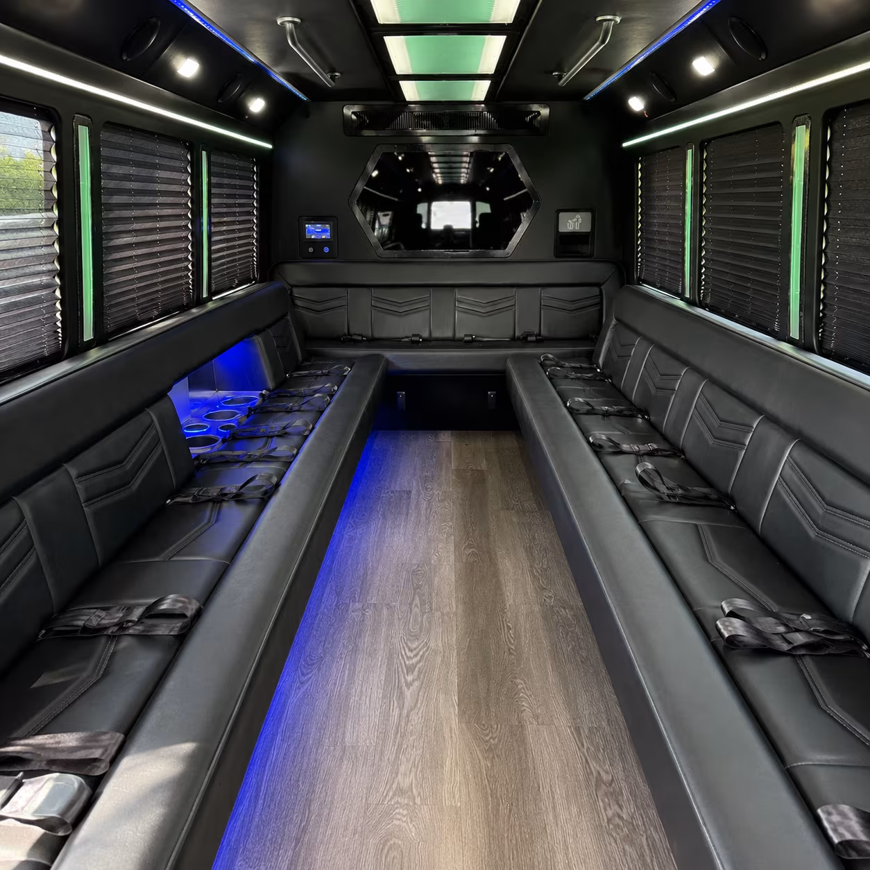 15 Passenger Party Bus Inside