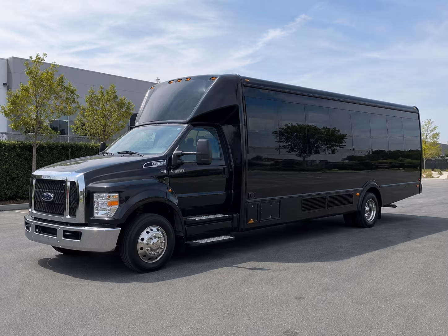 Escondido Prom & Homecoming Transportation party bus exterior