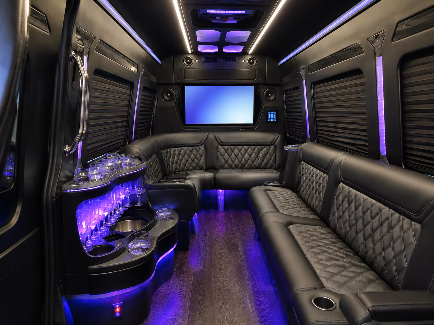 Escondido School Event Transportation party bus exterior