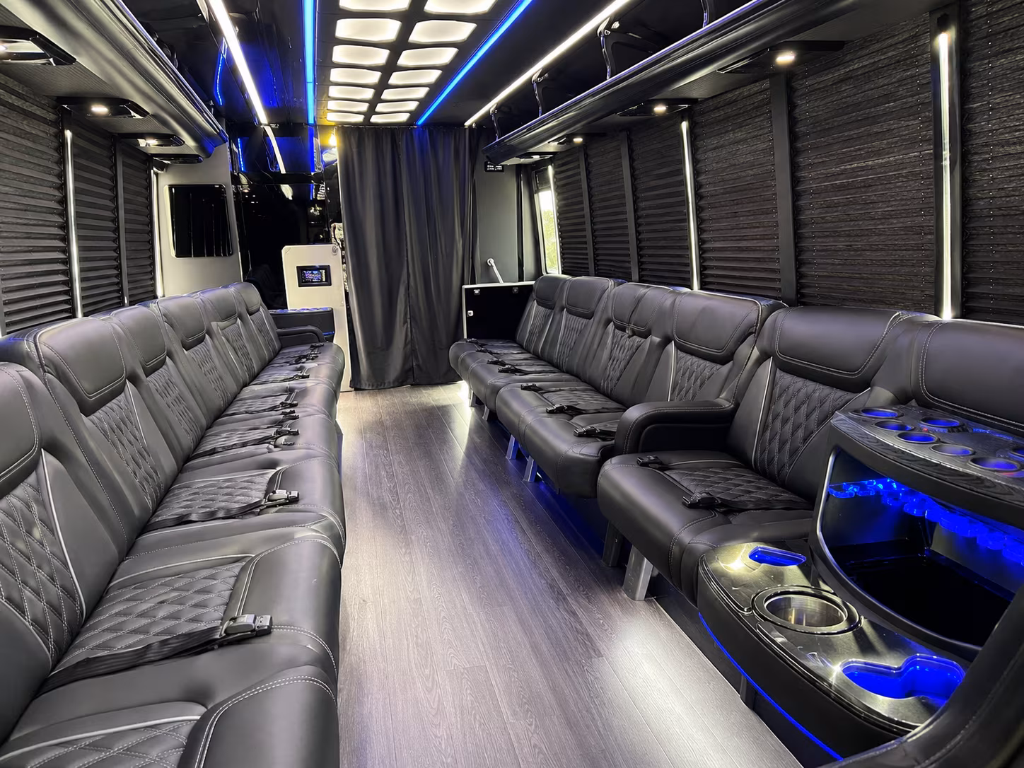Escondido Sporting Event Transportation party bus exterior
