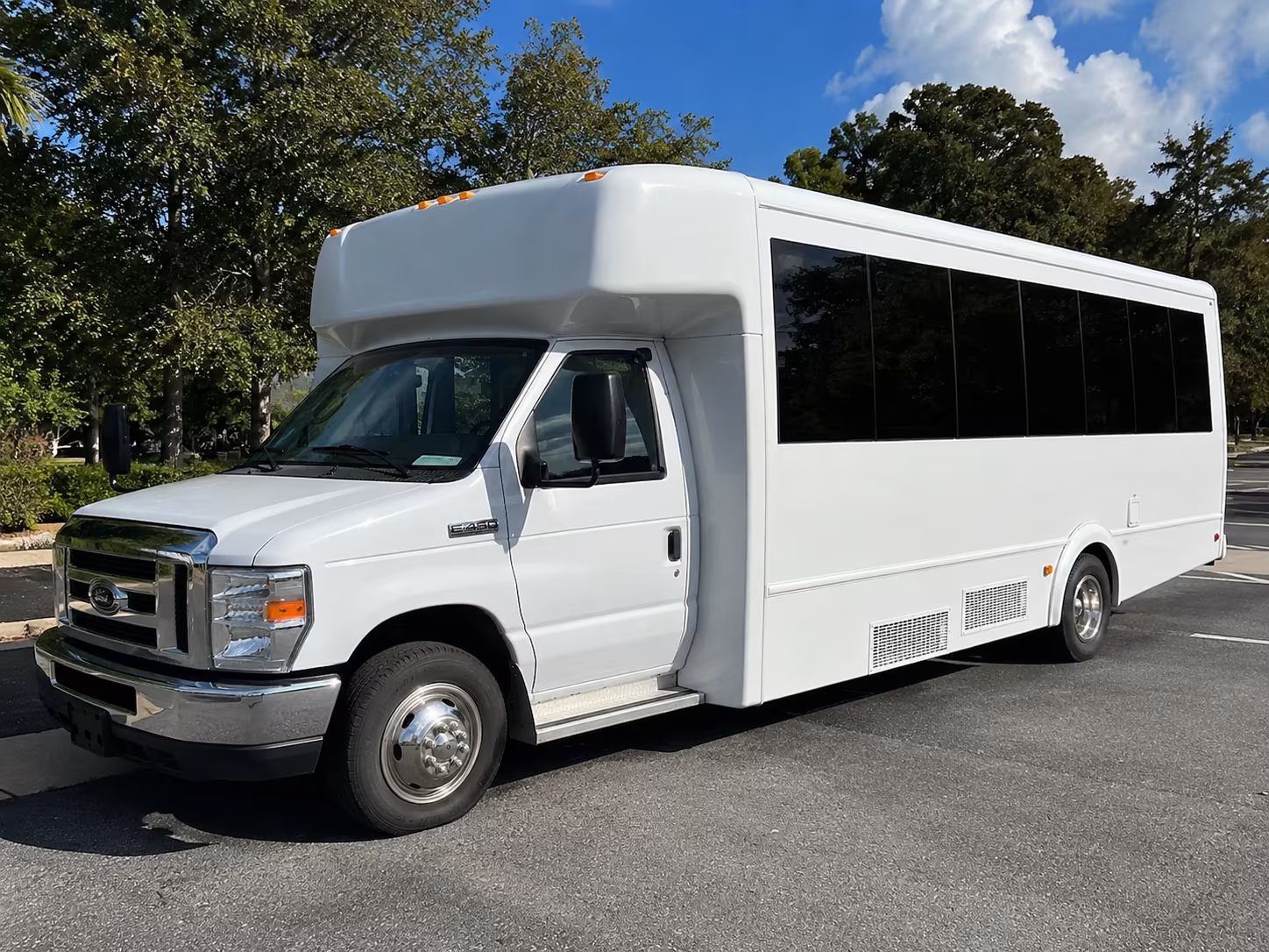 Escondido Wedding Transportation party bus exterior