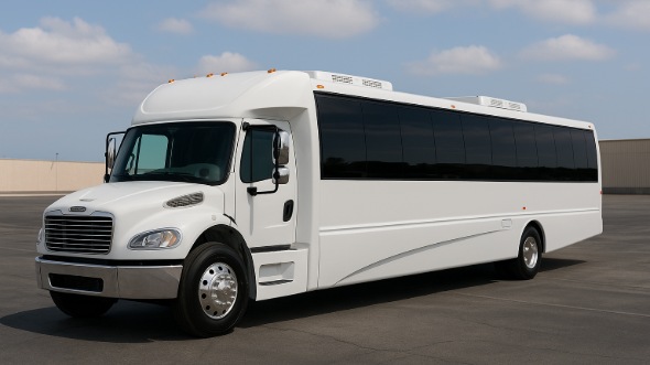 Exterior of Charter Bus Company San Diego's 30 Passenger Party Bus in San Diego