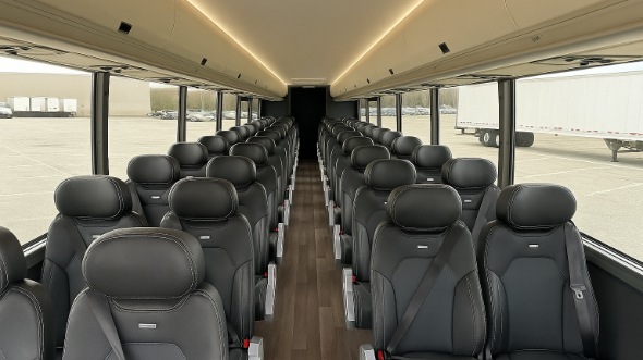Interior of Charter Bus Company Escondido's 35 Passenger Minibus in Escondido