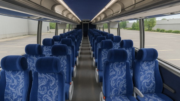 Interior of Charter Bus Company Escondido's 40 Passenger Charter Bus in Escondido