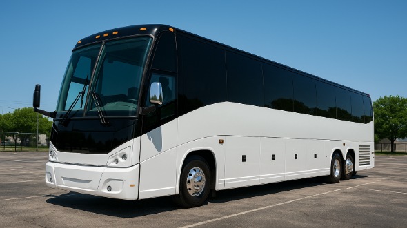 Exterior of Charter Bus Company Encinitas's 40 Passenger Party Bus in Encinitas