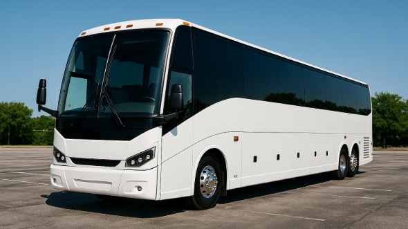 Exterior of Charter Bus Company Vista's 40 Passenger Party Bus in Vista