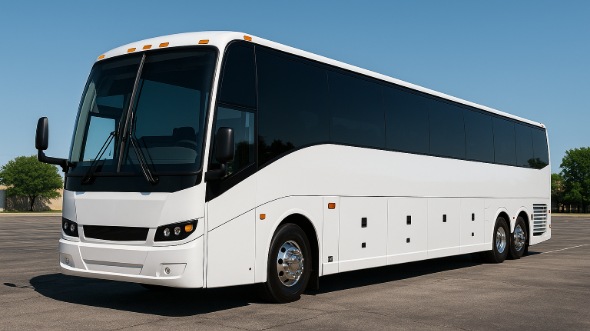 Exterior of Charter Bus Company Carlsbad's 50 Passenger Party Bus in Carlsbad