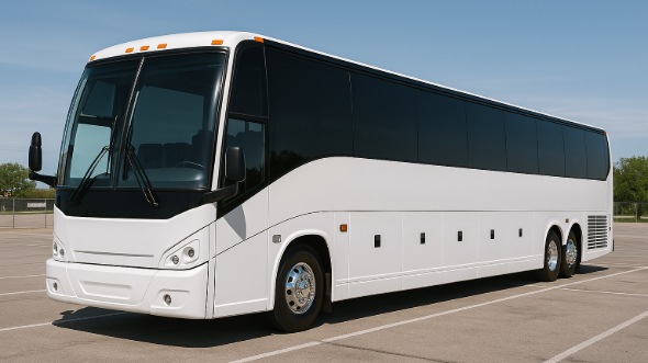 Exterior of Charter Bus Company Santee's 50 Passenger Party Bus in Santee